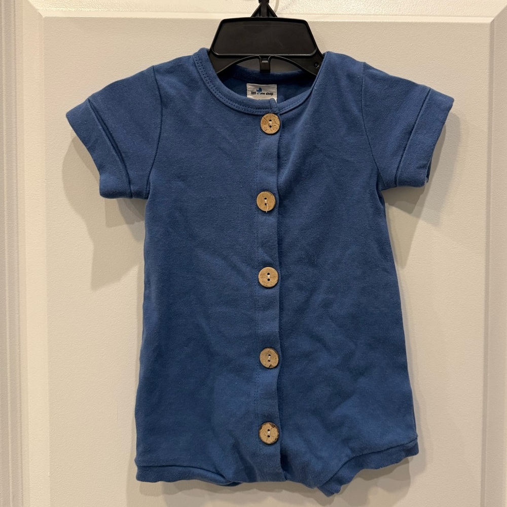Little One Shop Blue Romper